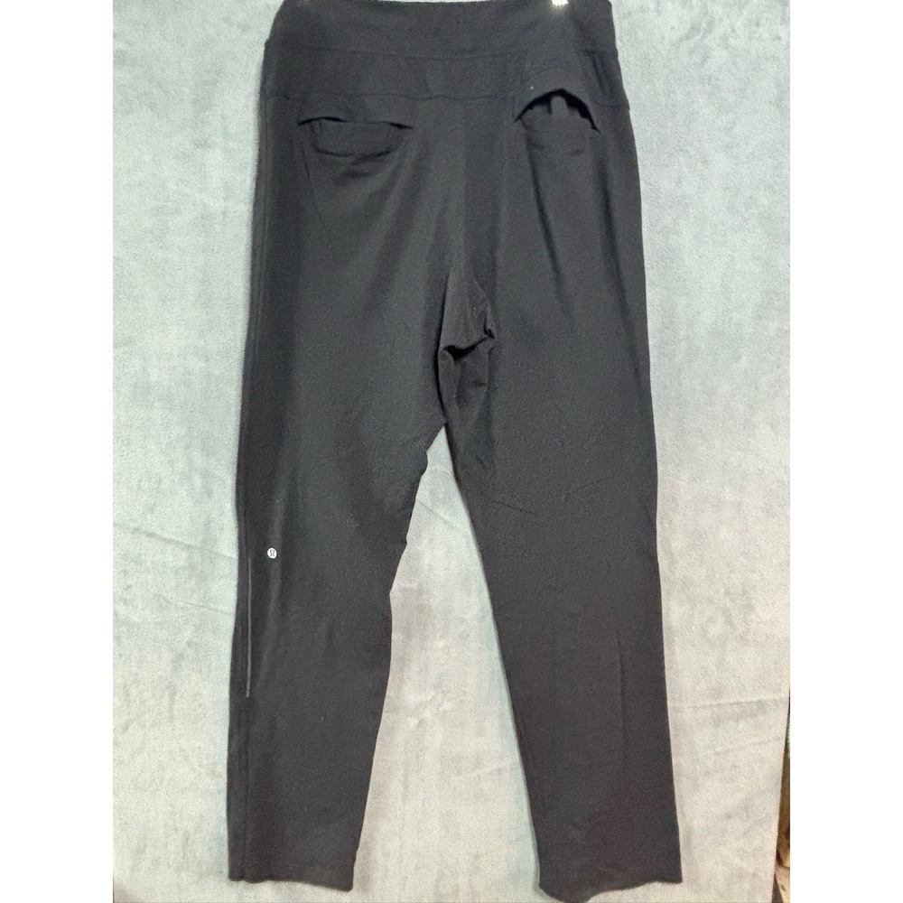 Lululemon Pants Mens Large Black Track Joggers Zip Pockets Elastic Waist Stretch